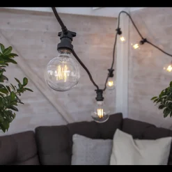 Dekorativ utendørs LED filament E27 95mm 2700K Plast