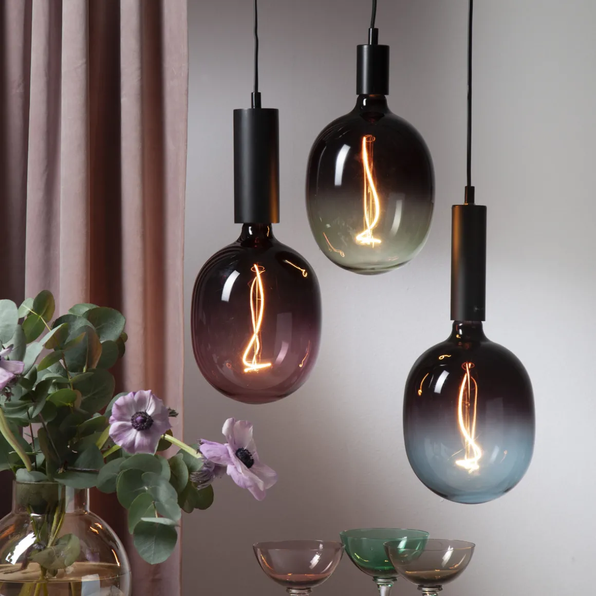 Dekorpære grønn 4W dimbar - 175 mm