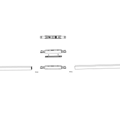 Designline sentertilkobling - Svart