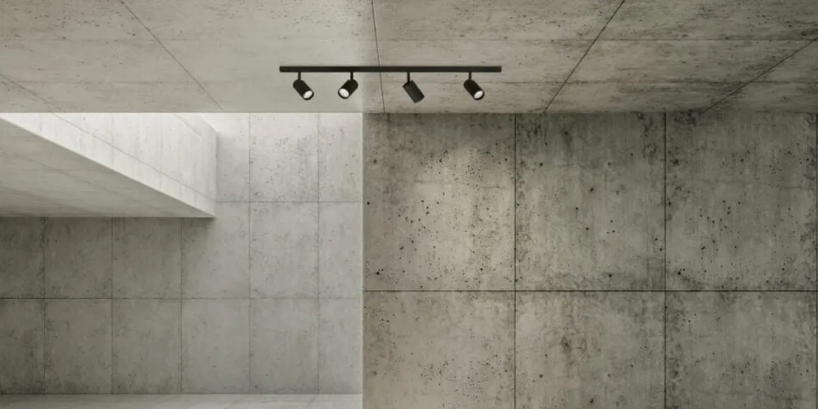 Designline Tube komplett 1.9 meter spotskinne med 4 spotter GU10 - Svart