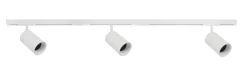 Designline Tube Pro komplett 1,9 meter spotskinne med 3 spotter GU10 - Hvit
