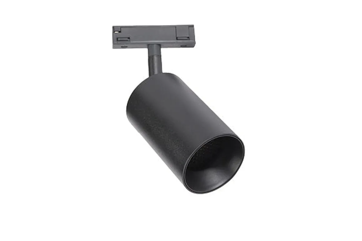 Designline Tube Pro komplett 1.9 meter spotskinne med 4 spotter GU10 - Svart