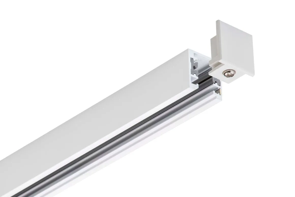 Designline Tube Pro komplett 1,9 meter spotskinne med 5 spotter GU10 - Hvit