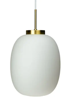 DL39 takpendel - Messing/Opal glass