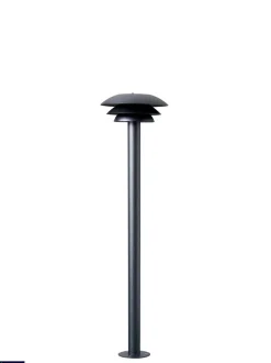 DL20 utendørs stolpe 80 cm IP44 - Svart