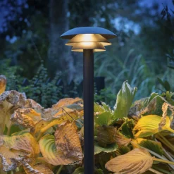 DL20 utendørs stolpe 80 cm IP44 - Svart