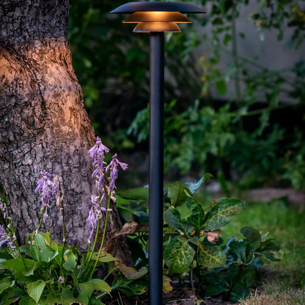 DL25 utendørs stolpe 90 cm IP44 - Svart