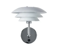 DL20 vegglampe - Krom/Hvit