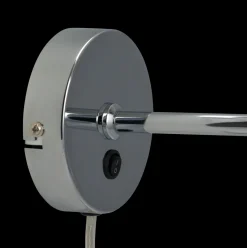 DL20 vegglampe - Krom/Opal glass