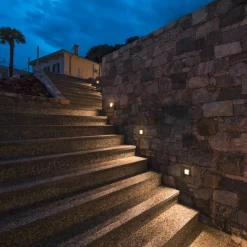 Downunder S innfelt vegglampe utendørs 1,7W 3000 Kelvin IP55