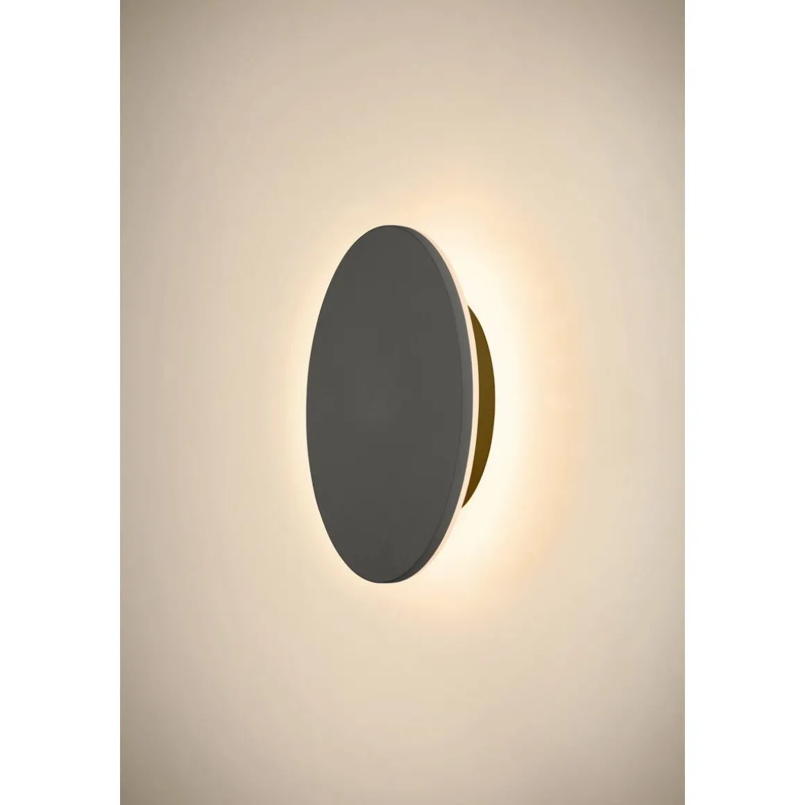 D-ring 25 cm vegglampe utendørs 15W 2700/3000 kelvin IP65 - dimbar