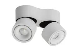 Easy mini W275 Double takspot 2x7W 2700K Dimbar Hull til ledning - Hvit