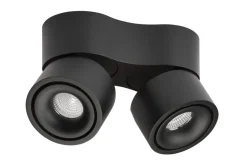 Easy mini W275 Double takspot 2x7W 2700K Dimbar Hull til ledning - Svart