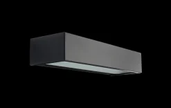 Edge direct vegglampe ned 7W 2700 Kelvin dimbar IP65 - Svart