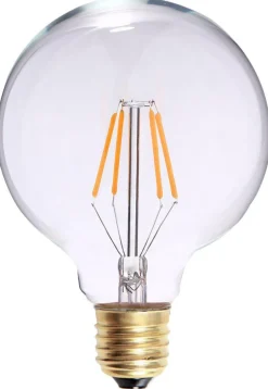 Edison globe klar filament E27 6W LED 125mm - 3 step dim
