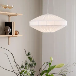 Edith takpendel 38 cm - Hvit