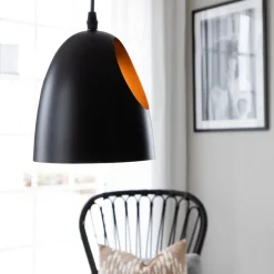 Elda takpendel 16 cm - Svart/Kobber