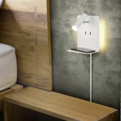 Element vegglampe - Hvit