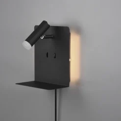 Element vegglampe - Svart