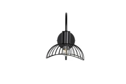 Elsa buet vegglampe - Svart