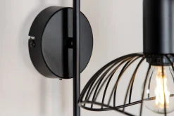 Elsa buet vegglampe - Svart