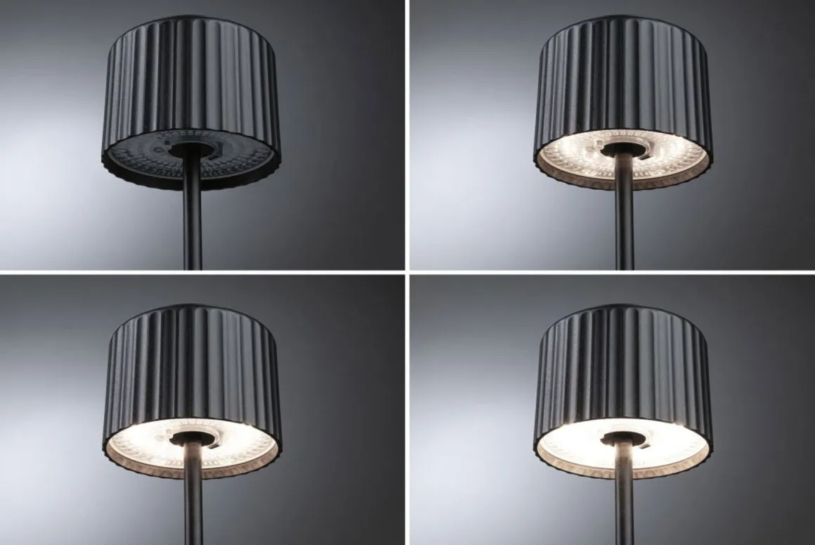 Else bordlampe oppladbar via USB eller solcelle 2700 Kelvin IP44