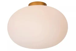 Elysee taklampe 38 cm - Opal/Gullfarget
