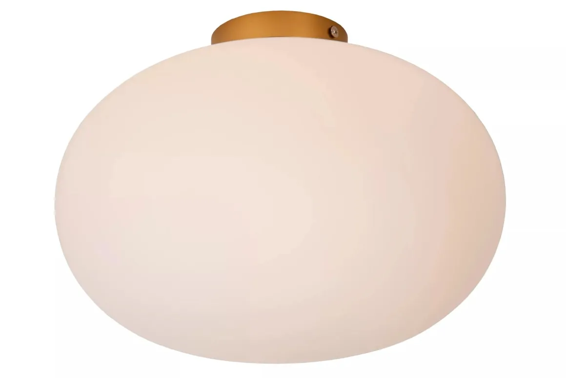 Elysee taklampe 38 cm - Opal/Gullfarget