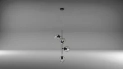 Emrik takpendel vertikal uten kupler - Svart