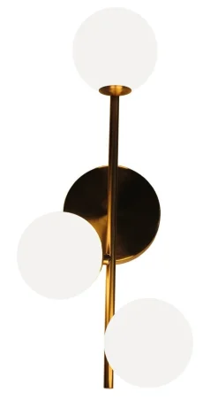 Emrik vegg/tak lampe - Messingfarget/Opal