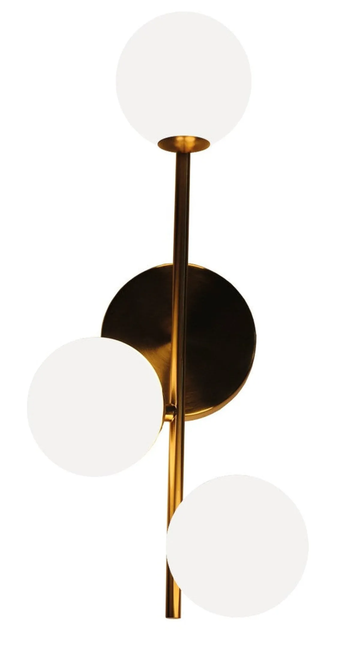 Emrik vegg/tak lampe - Messingfarget/Opal