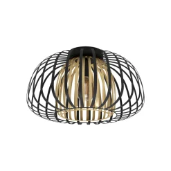 Encinitos Taklampe - Svart/Gull