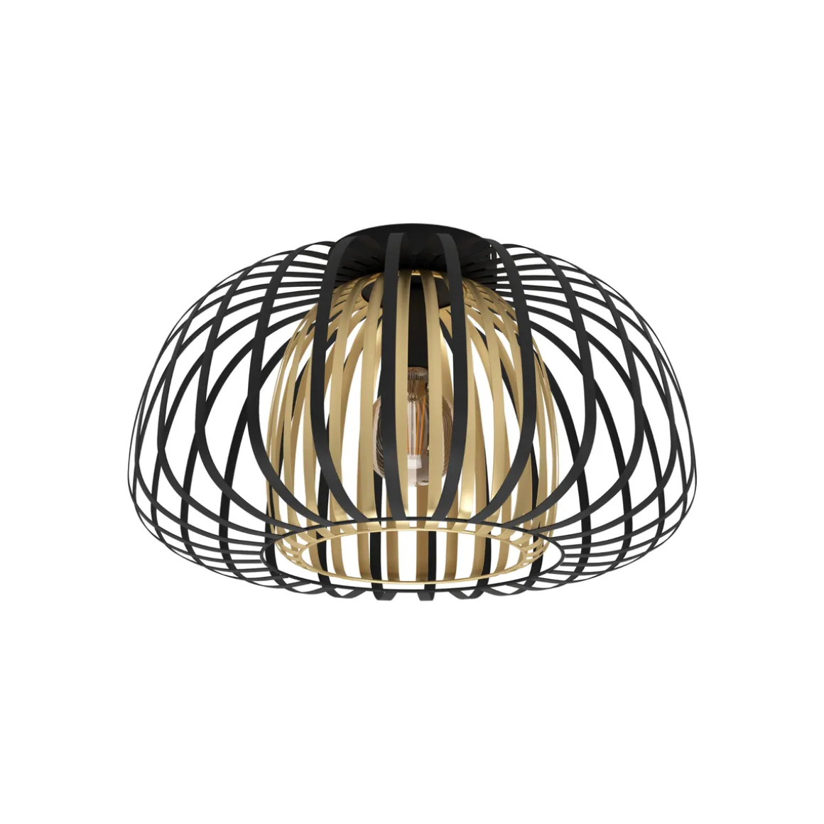 Encinitos Taklampe - Svart/Gull