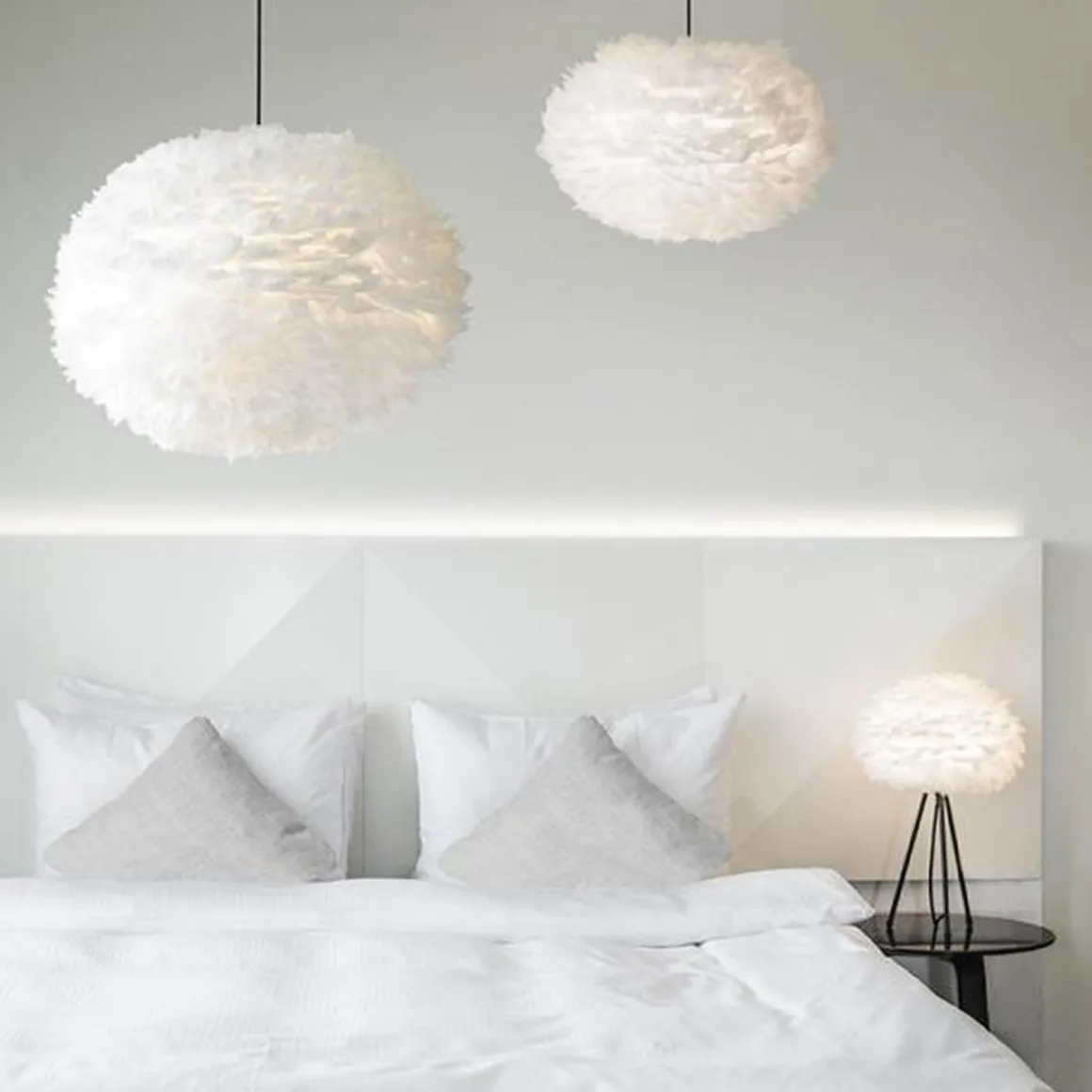 Eos XL hvit lampeskjerm