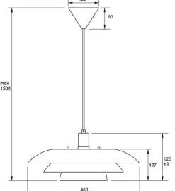 Epsilon takpendel 45 cm