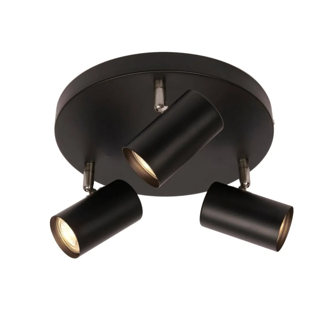 Era taklampe med 3 spotter - Svart