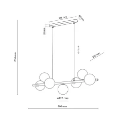 Estera takpendel 7-lys
