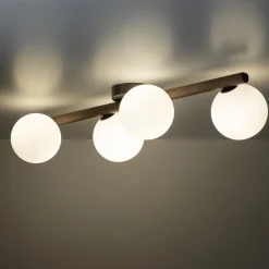 Estera wood taklampe 4-lys