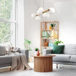 Estera wood takpendel 7-lys