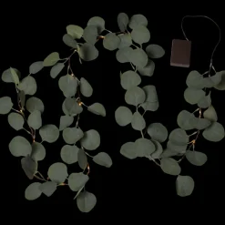 Eukalyptus dekorslynge med lys