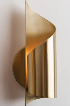 Evie Vegglampe - messing