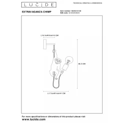 Extravaganza vegglampe - Svart