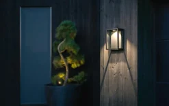 Fagernes utendørs vegglampe 9W IP44 dimbar - Svart