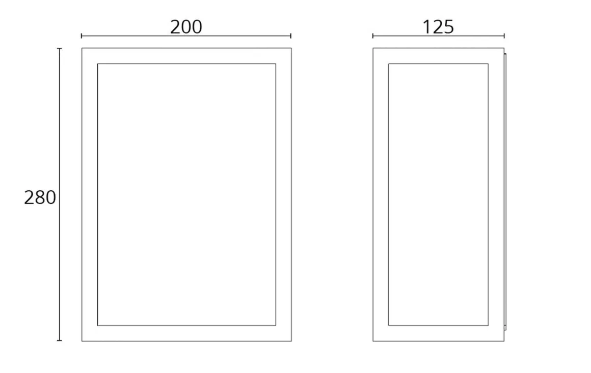 Fagernes utendørs vegglampe 9W IP44 dimbar - Svart