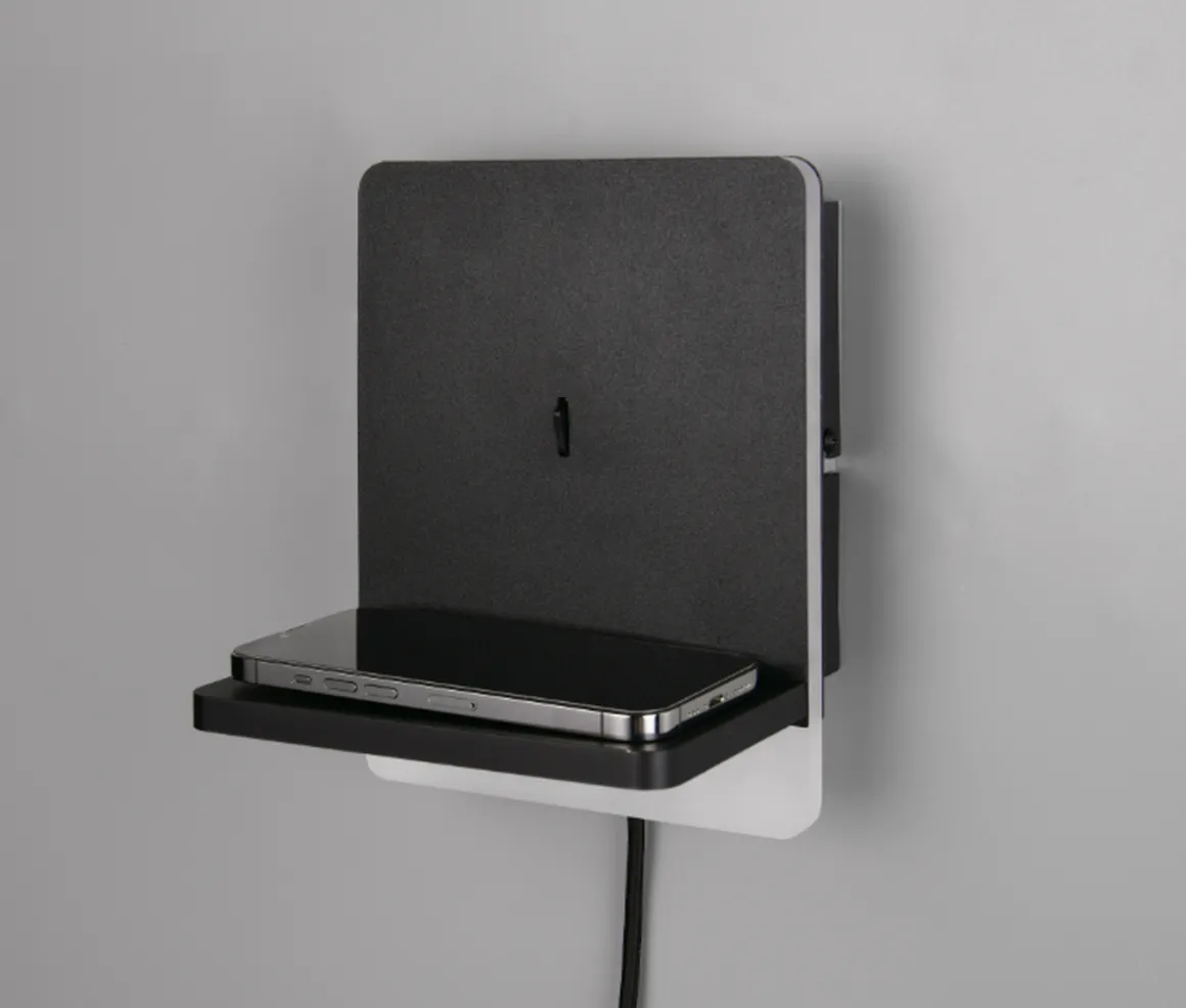 Fairfield vegglampe 9W 3000 Kelvin med USB - 3-step dim