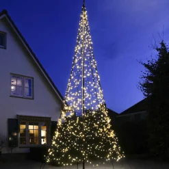 Fairybell 6 flaggstang julebelysning - 1200 LEDlys - B-vare