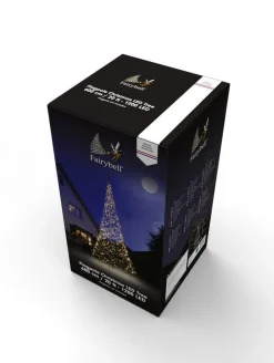 Fairybell 6 flaggstang julebelysning - 1200 LEDlys