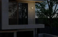 Faro 120 vegglampe utendørs Colour Switch 9W IP65 Dimbar - Antrasitt grå