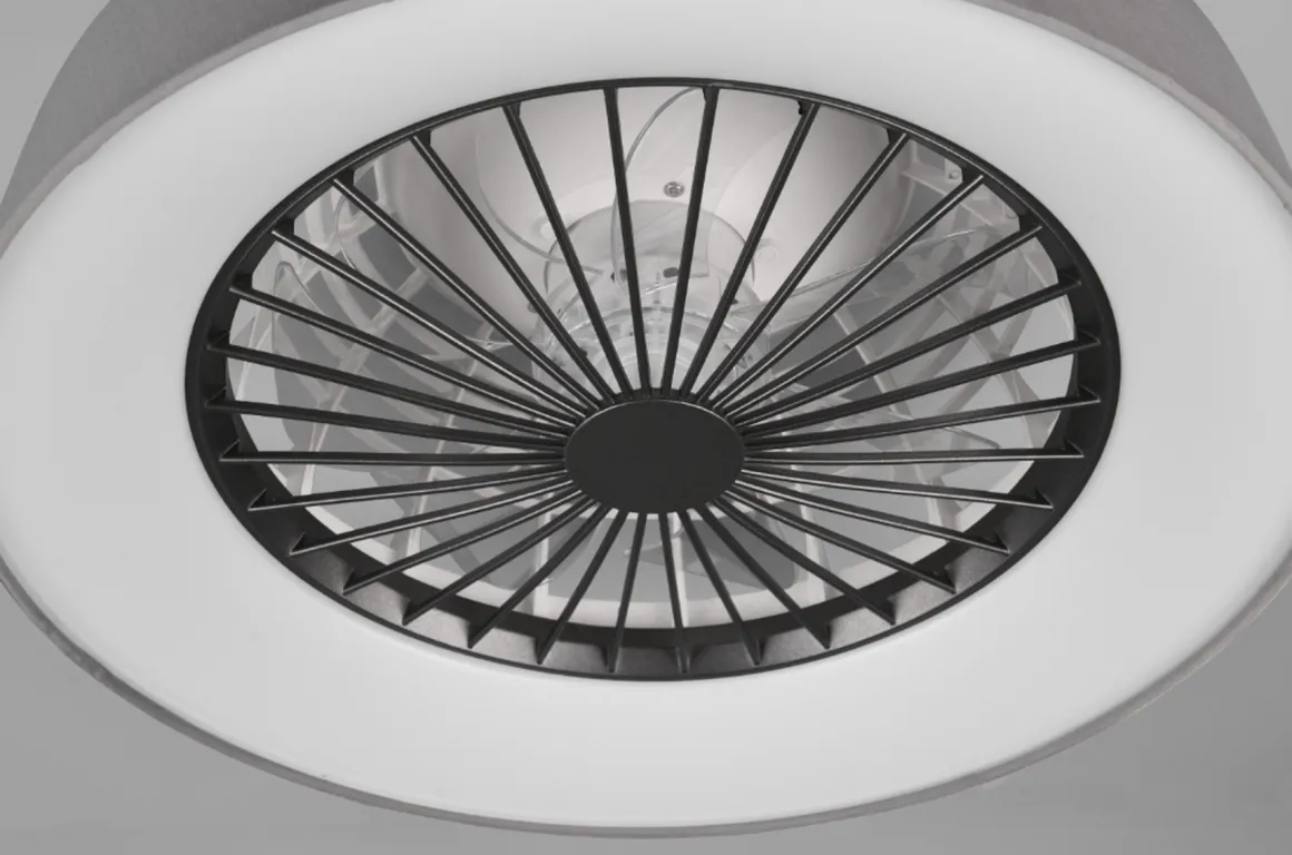 Farsund tak vifte 3000-6500K 26,8W m/Fjernkontroll - Grå