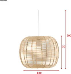 Fence takpendel 40 cm - Natur